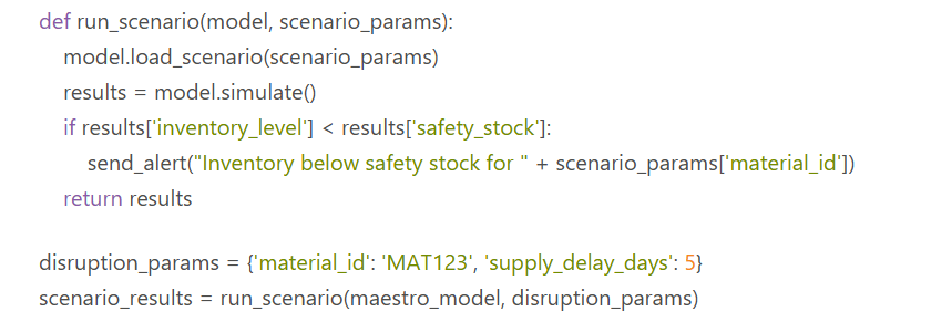 Kinaxis Maestro Automated Disruption Scenario Modeling