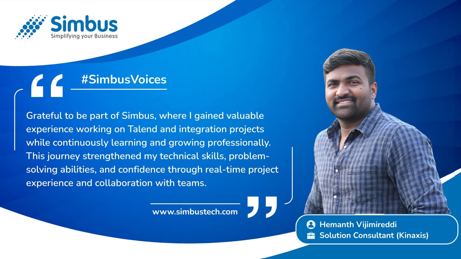 Hemanth Vijimireddi — Solution Consultant (Kinaxis)